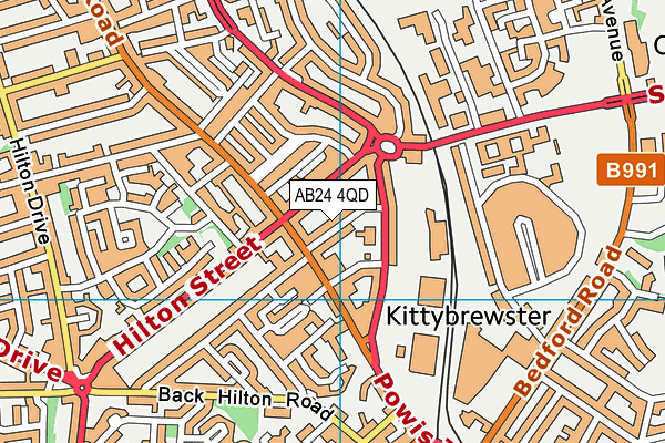 AB24 4QD map - OS VectorMap District (Ordnance Survey) AB24 4QD map - OS VectorMap District (Ordnance Survey)