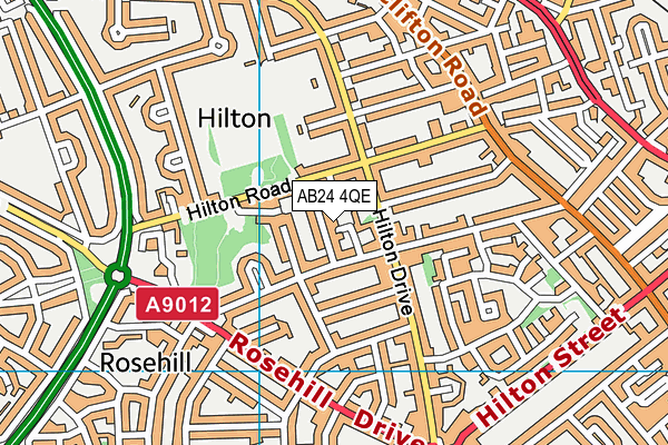 AB24 4QE map - OS VectorMap District (Ordnance Survey) AB24 4QE map - OS VectorMap District (Ordnance Survey)