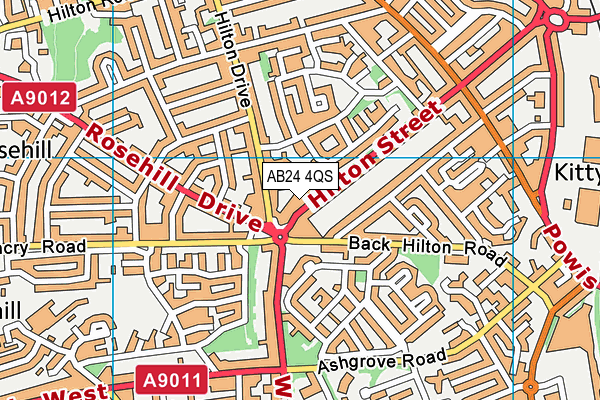 AB24 4QS map - OS VectorMap District (Ordnance Survey) AB24 4QS map - OS VectorMap District (Ordnance Survey)
