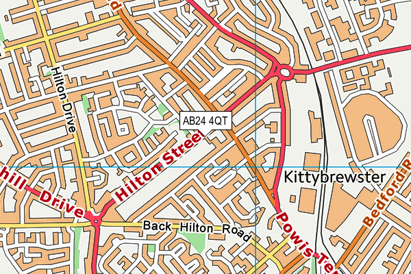 AB24 4QT map - OS VectorMap District (Ordnance Survey) AB24 4QT map - OS VectorMap District (Ordnance Survey)