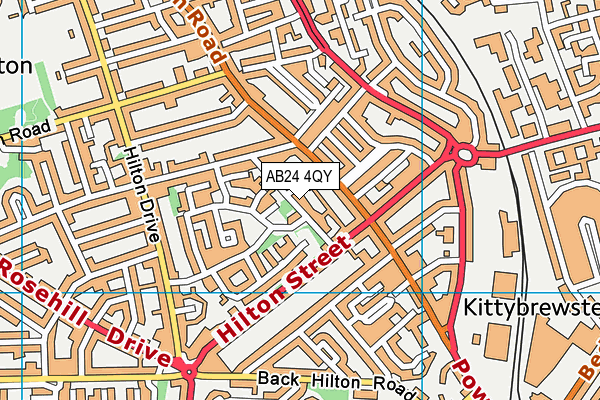 AB24 4QY map - OS VectorMap District (Ordnance Survey) AB24 4QY map - OS VectorMap District (Ordnance Survey)