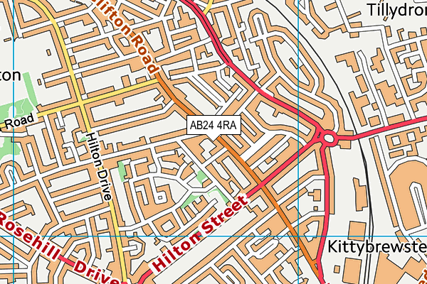 AB24 4RA map - OS VectorMap District (Ordnance Survey) AB24 4RA map - OS VectorMap District (Ordnance Survey)