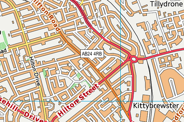 AB24 4RB map - OS VectorMap District (Ordnance Survey) AB24 4RB map - OS VectorMap District (Ordnance Survey)