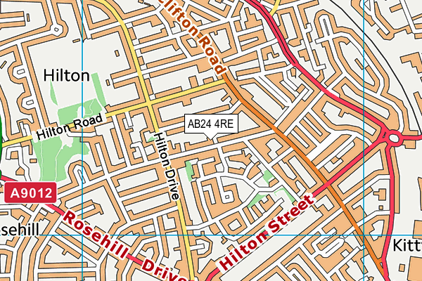 AB24 4RE map - OS VectorMap District (Ordnance Survey) AB24 4RE map - OS VectorMap District (Ordnance Survey)