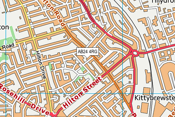 AB24 4RG map - OS VectorMap District (Ordnance Survey) AB24 4RG map - OS VectorMap District (Ordnance Survey)
