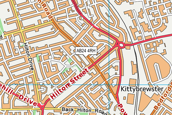 AB24 4RH map - OS VectorMap District (Ordnance Survey) AB24 4RH map - OS VectorMap District (Ordnance Survey)