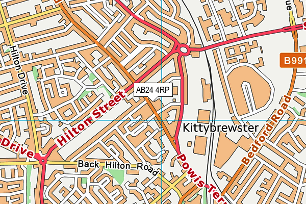 AB24 4RP map - OS VectorMap District (Ordnance Survey)