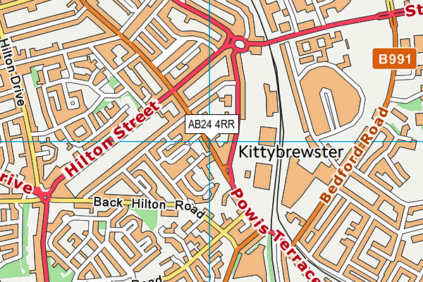 AB24 4RR map - OS VectorMap District (Ordnance Survey) AB24 4RR map - OS VectorMap District (Ordnance Survey)