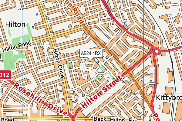 AB24 4RX map - OS VectorMap District (Ordnance Survey) AB24 4RX map - OS VectorMap District (Ordnance Survey)