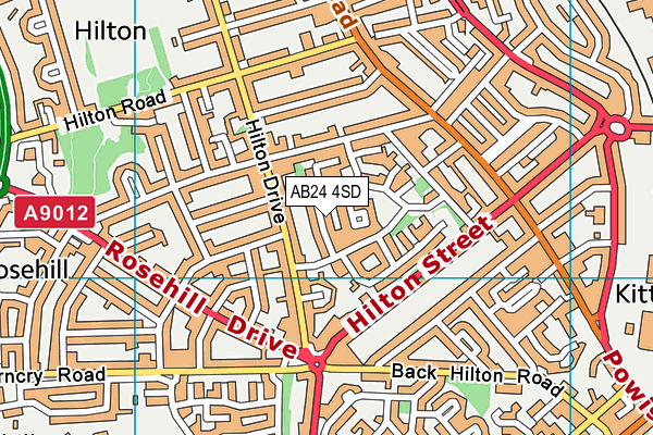 AB24 4SD map - OS VectorMap District (Ordnance Survey) AB24 4SD map - OS VectorMap District (Ordnance Survey)