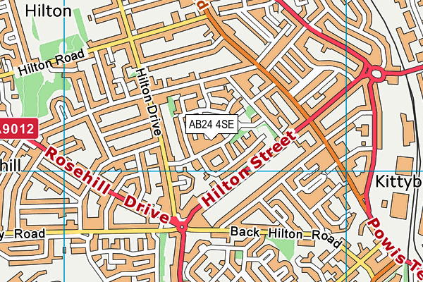 AB24 4SE map - OS VectorMap District (Ordnance Survey) AB24 4SE map - OS VectorMap District (Ordnance Survey)