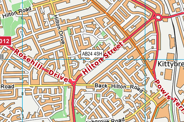 AB24 4SH map - OS VectorMap District (Ordnance Survey) AB24 4SH map - OS VectorMap District (Ordnance Survey)