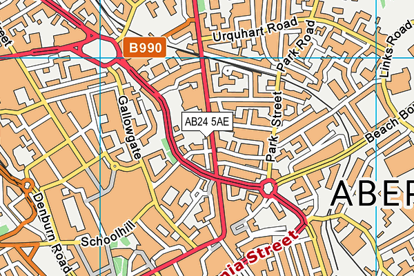 AB24 5AE map - OS VectorMap District (Ordnance Survey) AB24 5AE map - OS VectorMap District (Ordnance Survey)