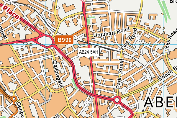 AB24 5AH map - OS VectorMap District (Ordnance Survey) AB24 5AH map - OS VectorMap District (Ordnance Survey)