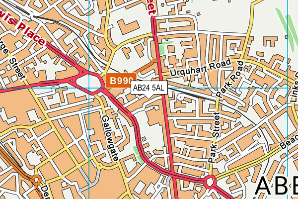 AB24 5AL map - OS VectorMap District (Ordnance Survey) AB24 5AL map - OS VectorMap District (Ordnance Survey)
