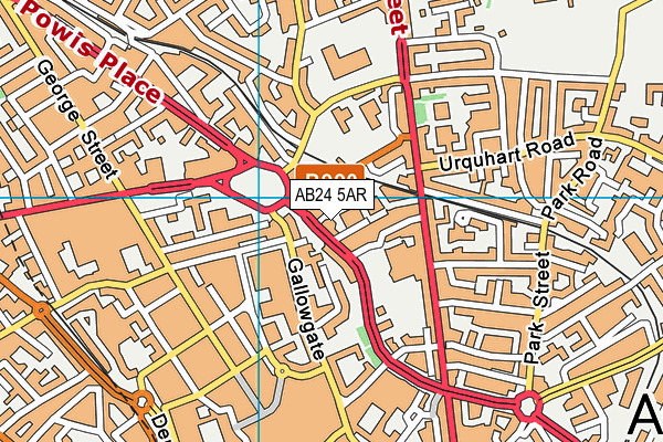 AB24 5AR map - OS VectorMap District (Ordnance Survey) AB24 5AR map - OS VectorMap District (Ordnance Survey)