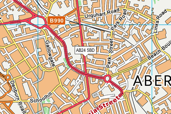 AB24 5BD map - OS VectorMap District (Ordnance Survey) AB24 5BD map - OS VectorMap District (Ordnance Survey)
