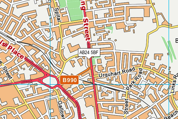 AB24 5BF map - OS VectorMap District (Ordnance Survey) AB24 5BF map - OS VectorMap District (Ordnance Survey)