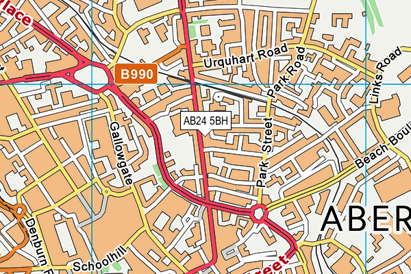 AB24 5BH map - OS VectorMap District (Ordnance Survey) AB24 5BH map - OS VectorMap District (Ordnance Survey)