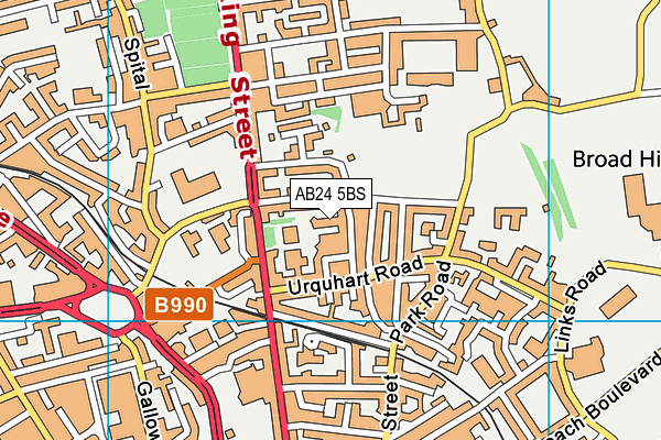 AB24 5BS map - OS VectorMap District (Ordnance Survey) AB24 5BS map - OS VectorMap District (Ordnance Survey)