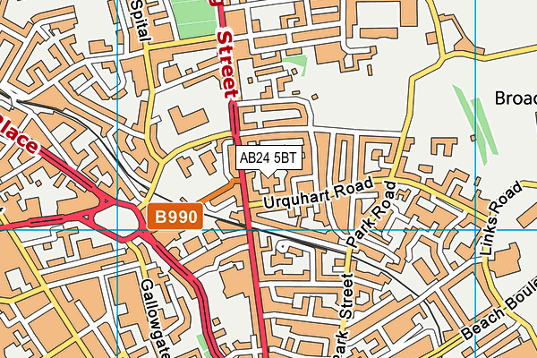 AB24 5BT map - OS VectorMap District (Ordnance Survey) AB24 5BT map - OS VectorMap District (Ordnance Survey)