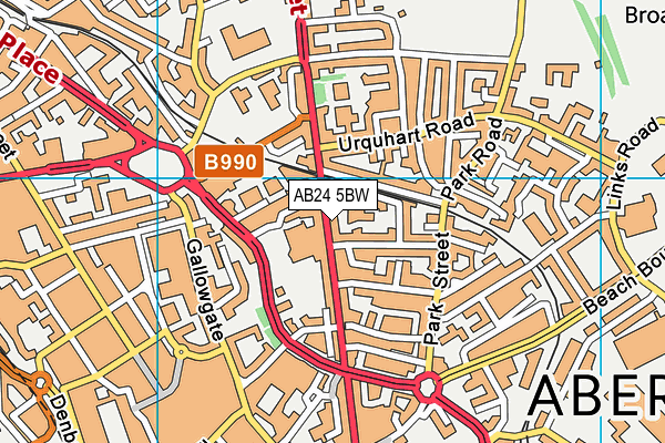 AB24 5BW map - OS VectorMap District (Ordnance Survey) AB24 5BW map - OS VectorMap District (Ordnance Survey)