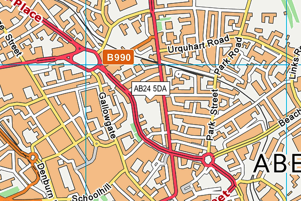AB24 5DA map - OS VectorMap District (Ordnance Survey) AB24 5DA map - OS VectorMap District (Ordnance Survey)