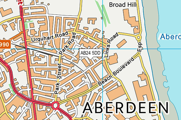 AB24 5DD map - OS VectorMap District (Ordnance Survey) AB24 5DD map - OS VectorMap District (Ordnance Survey)