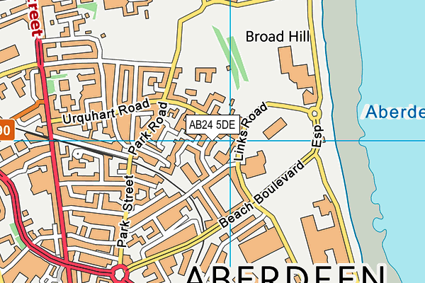 AB24 5DE map - OS VectorMap District (Ordnance Survey) AB24 5DE map - OS VectorMap District (Ordnance Survey)