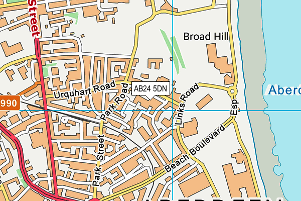 AB24 5DN map - OS VectorMap District (Ordnance Survey) AB24 5DN map - OS VectorMap District (Ordnance Survey)