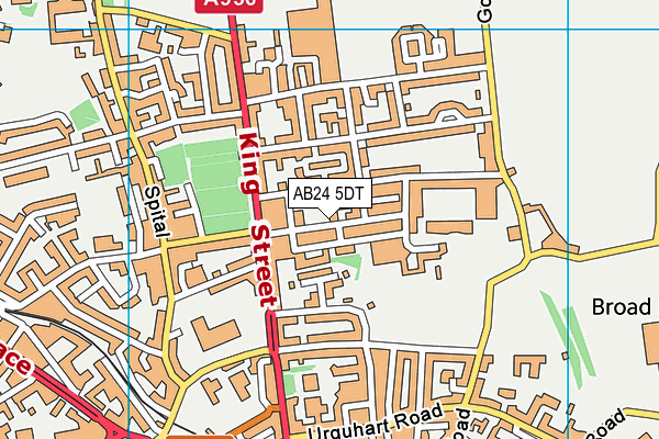 AB24 5DT map - OS VectorMap District (Ordnance Survey) AB24 5DT map - OS VectorMap District (Ordnance Survey)