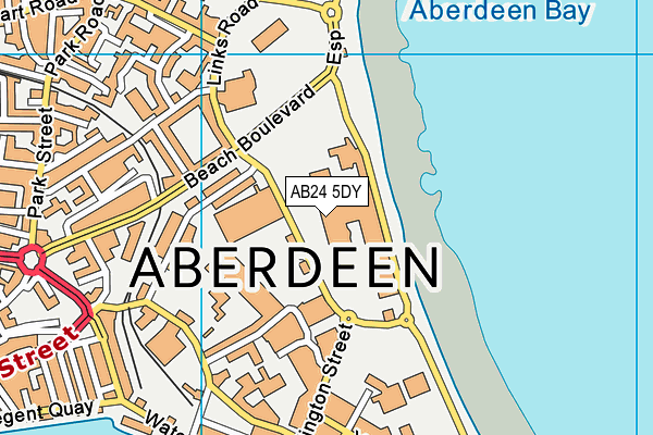 AB24 5DY map - OS VectorMap District (Ordnance Survey) AB24 5DY map - OS VectorMap District (Ordnance Survey)