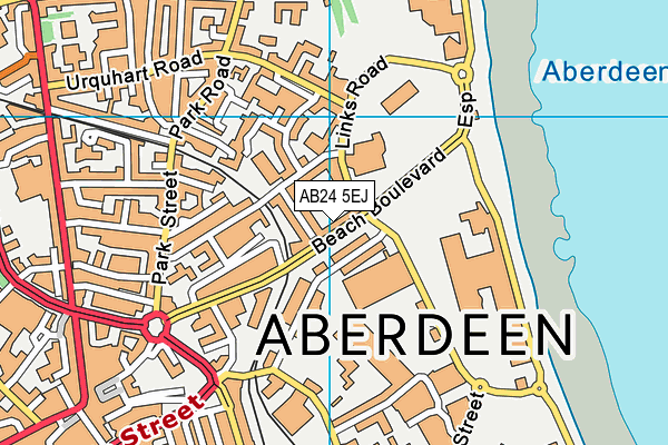 AB24 5EJ map - OS VectorMap District (Ordnance Survey) AB24 5EJ map - OS VectorMap District (Ordnance Survey)