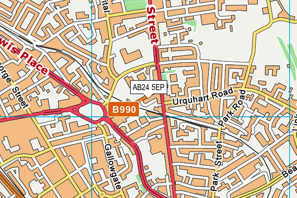 AB24 5EP map - OS VectorMap District (Ordnance Survey)