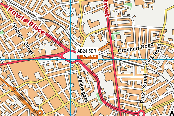 AB24 5ER map - OS VectorMap District (Ordnance Survey) AB24 5ER map - OS VectorMap District (Ordnance Survey)