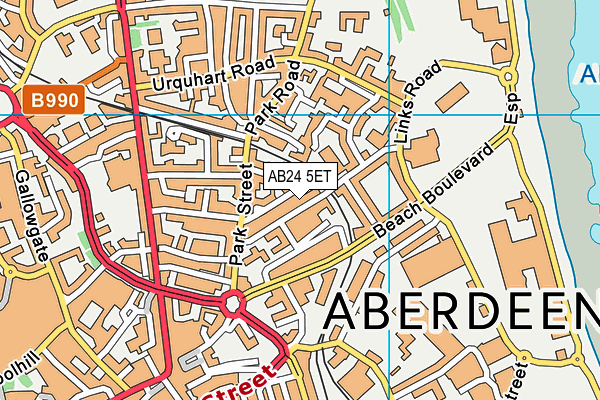 AB24 5ET map - OS VectorMap District (Ordnance Survey) AB24 5ET map - OS VectorMap District (Ordnance Survey)