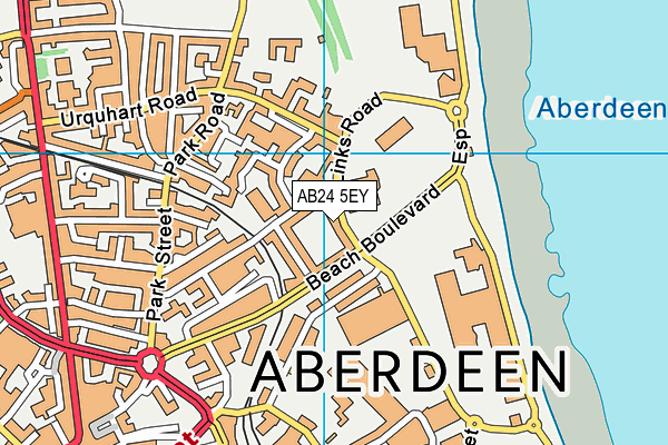 AB24 5EY map - OS VectorMap District (Ordnance Survey) AB24 5EY map - OS VectorMap District (Ordnance Survey)