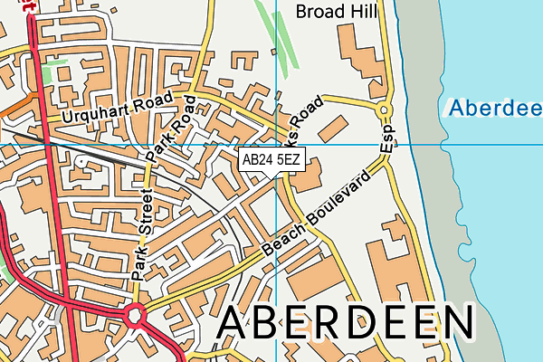 AB24 5EZ map - OS VectorMap District (Ordnance Survey) AB24 5EZ map - OS VectorMap District (Ordnance Survey)