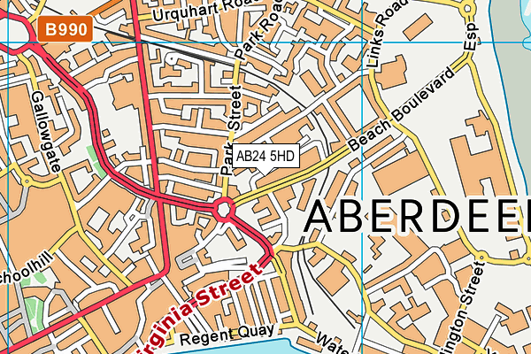 AB24 5HD map - OS VectorMap District (Ordnance Survey) AB24 5HD map - OS VectorMap District (Ordnance Survey)