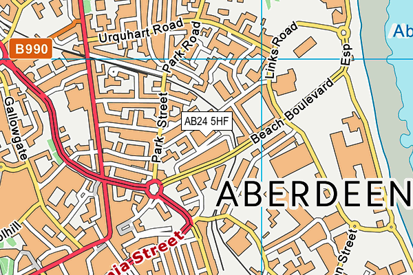 AB24 5HF map - OS VectorMap District (Ordnance Survey) AB24 5HF map - OS VectorMap District (Ordnance Survey)