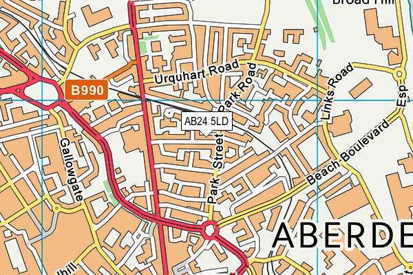 AB24 5LD map - OS VectorMap District (Ordnance Survey) AB24 5LD map - OS VectorMap District (Ordnance Survey)