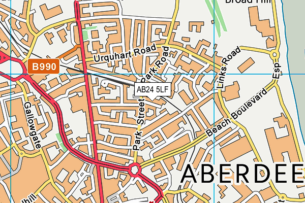 AB24 5LF map - OS VectorMap District (Ordnance Survey) AB24 5LF map - OS VectorMap District (Ordnance Survey)