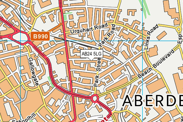 AB24 5LG map - OS VectorMap District (Ordnance Survey) AB24 5LG map - OS VectorMap District (Ordnance Survey)