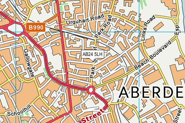 AB24 5LH map - OS VectorMap District (Ordnance Survey) AB24 5LH map - OS VectorMap District (Ordnance Survey)
