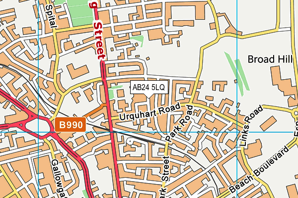 AB24 5LQ map - OS VectorMap District (Ordnance Survey) AB24 5LQ map - OS VectorMap District (Ordnance Survey)