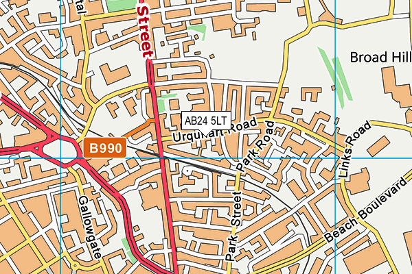 AB24 5LT map - OS VectorMap District (Ordnance Survey) AB24 5LT map - OS VectorMap District (Ordnance Survey)