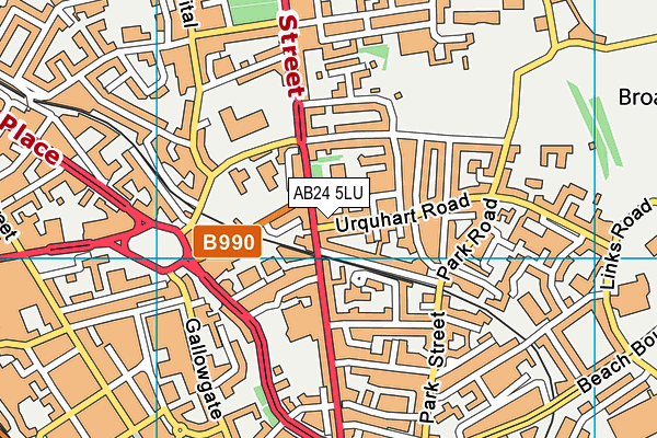 AB24 5LU map - OS VectorMap District (Ordnance Survey) AB24 5LU map - OS VectorMap District (Ordnance Survey)