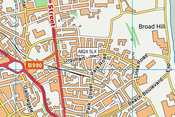 AB24 5LX map - OS VectorMap District (Ordnance Survey) AB24 5LX map - OS VectorMap District (Ordnance Survey)
