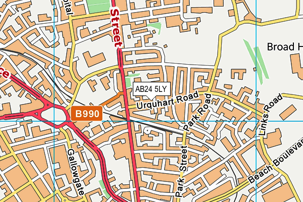 AB24 5LY map - OS VectorMap District (Ordnance Survey) AB24 5LY map - OS VectorMap District (Ordnance Survey)