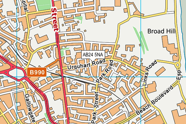 AB24 5NA map - OS VectorMap District (Ordnance Survey) AB24 5NA map - OS VectorMap District (Ordnance Survey)